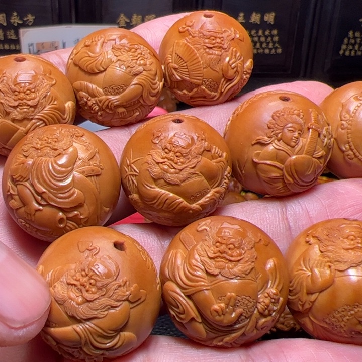 橄榄核手串浊***风钟馗嫁妹