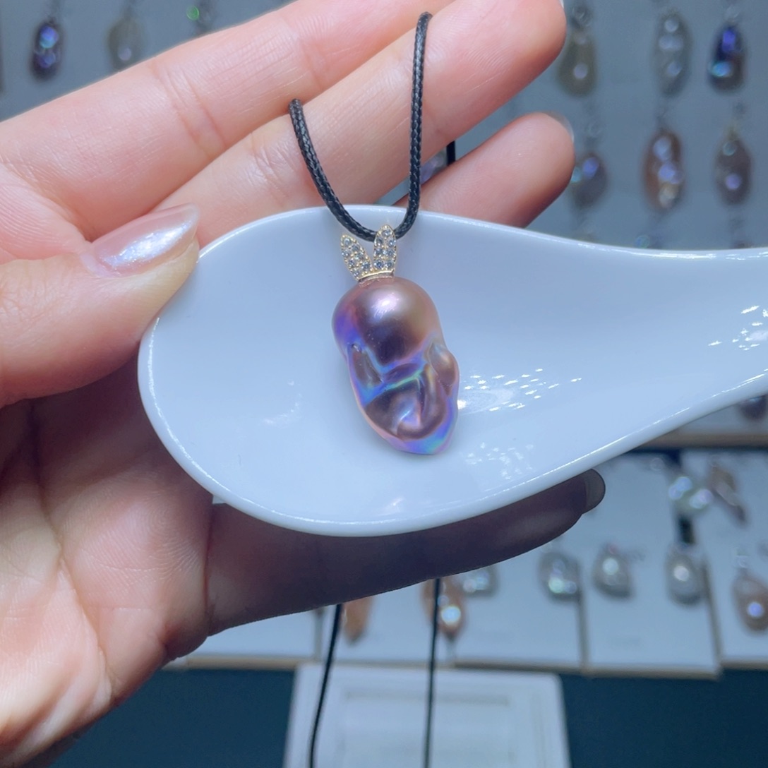 淡水珍珠淡水珍珠银S925镶嵌