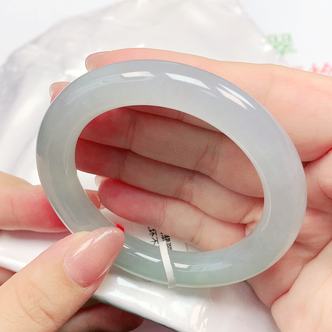 松***光翡翠未镶嵌手镯天然缅甸翡翠A货201