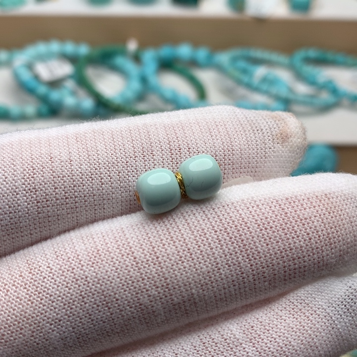 绿松石未镶嵌珠宝奇石6.8mm