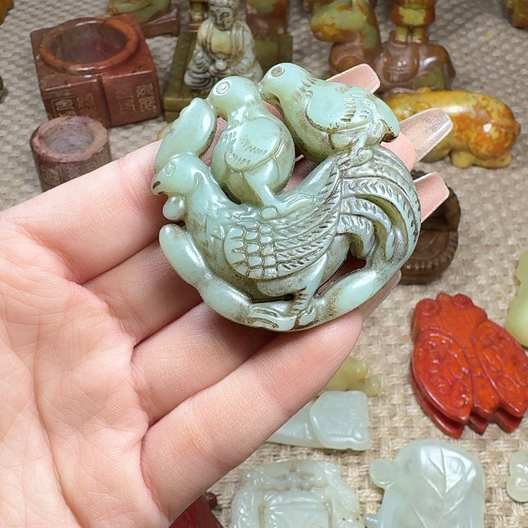 白玉菩提吊坠挂件