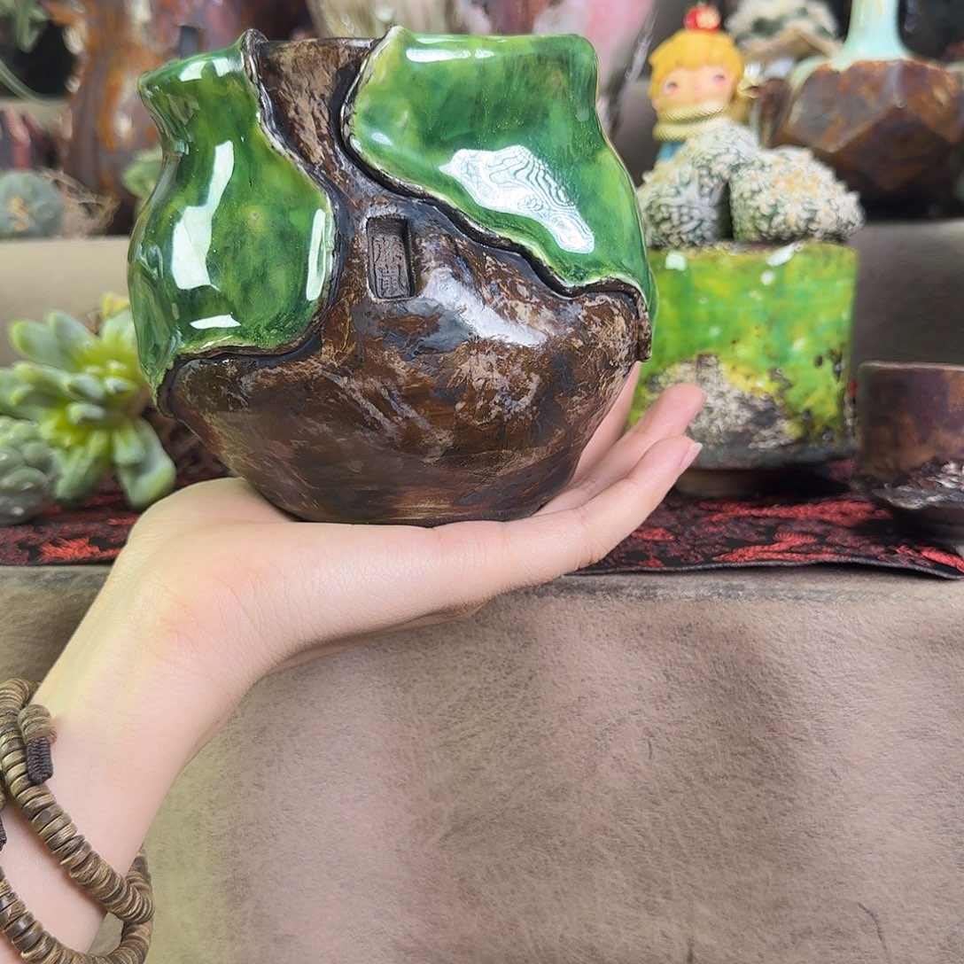 黑翡翠新品罐子一物一件