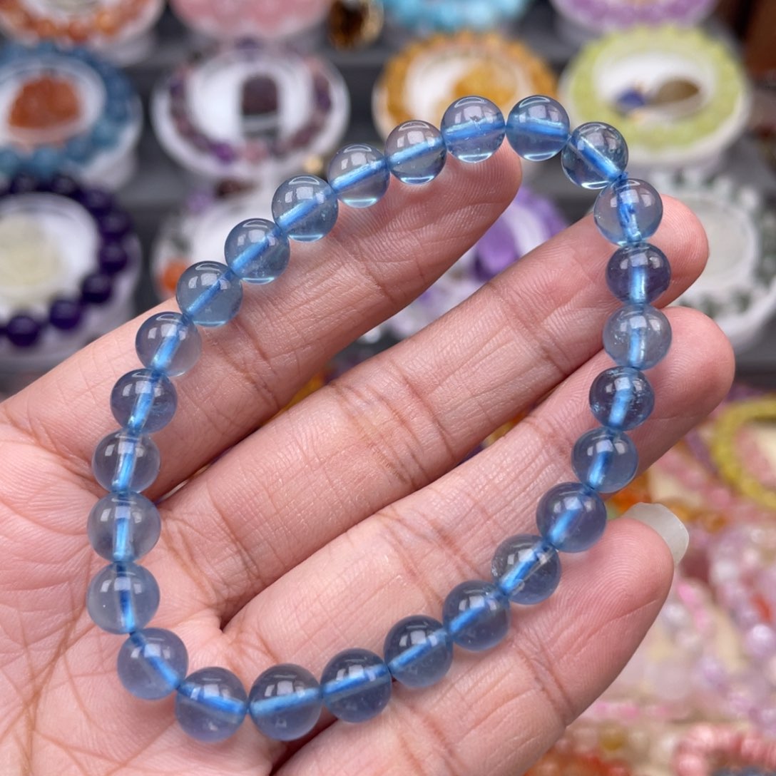 海蓝宝石手链未镶嵌汝*