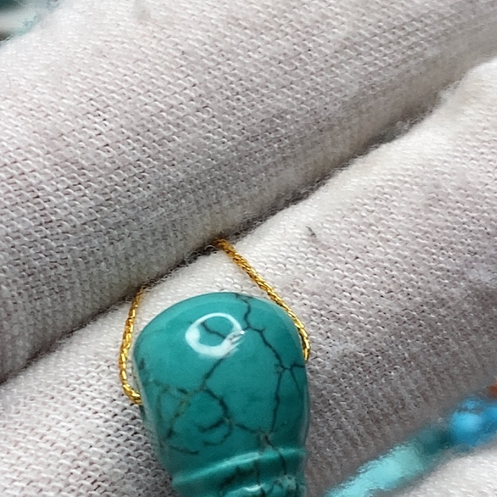 绿松石未镶嵌天然原矿 地大质检