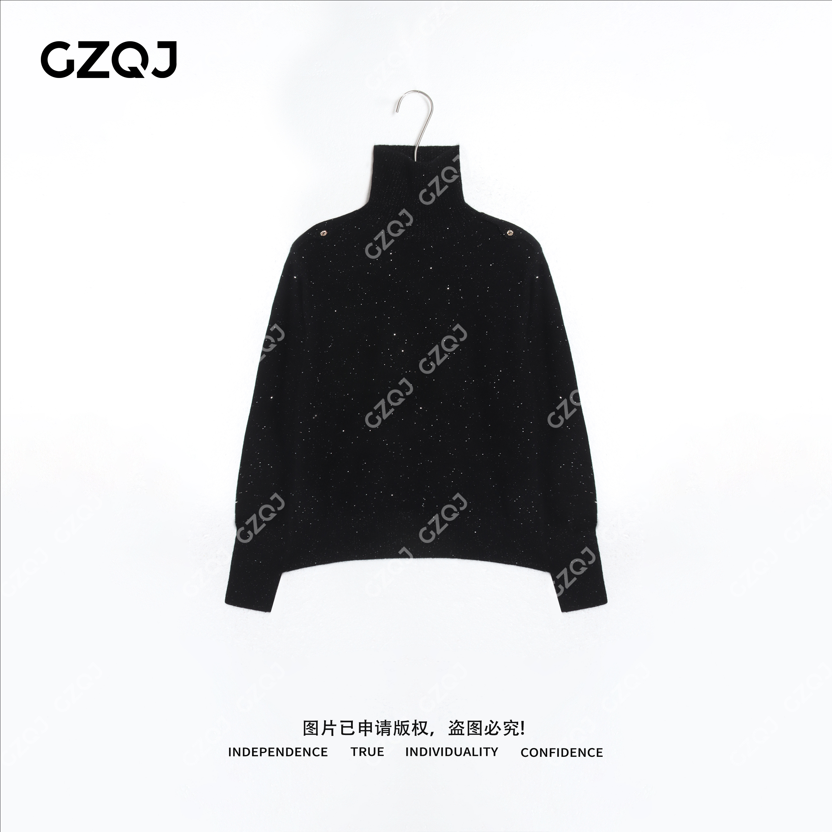 老琴私服【璀璨星河】绵羊毛山羊绒法式设计感闪闪针织衫毛衣96380