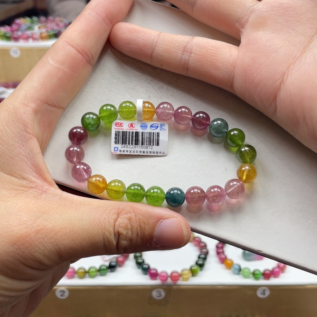 碧玺手串未镶嵌8.5mm.mmmmmmmmm