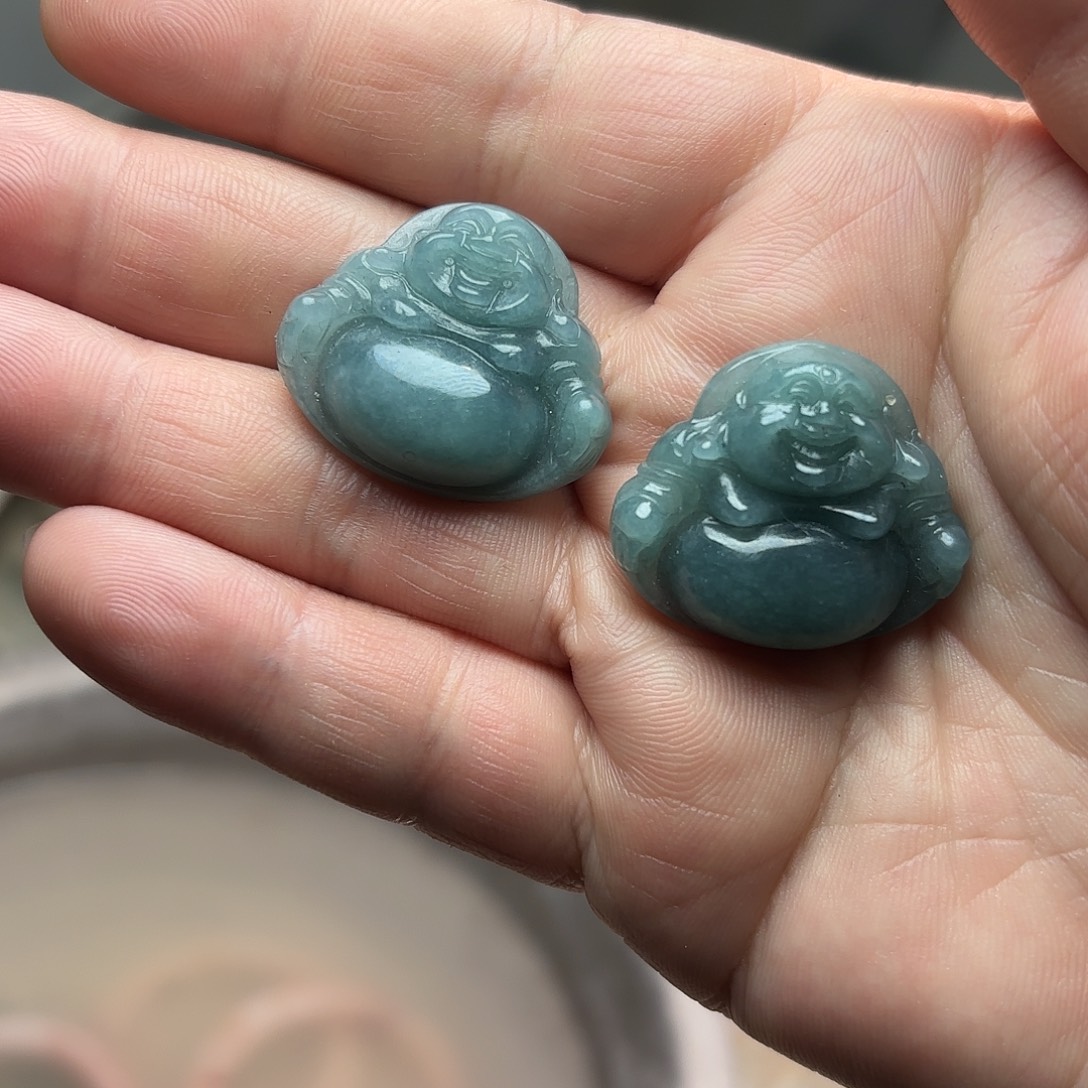 翡翠未镶嵌颈饰发一