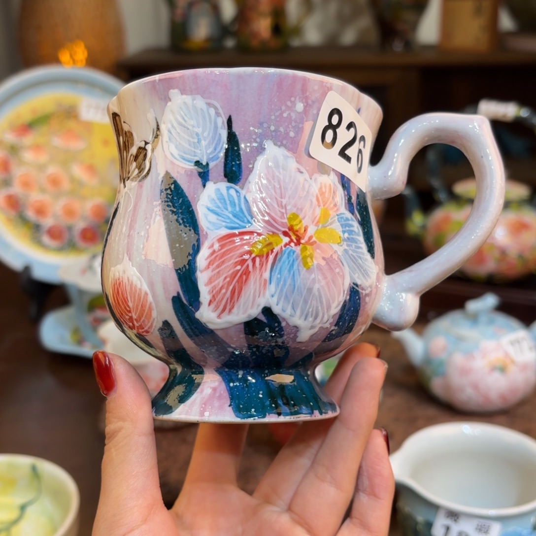 景德镇手绘高温釉下彩陶瓷茶具