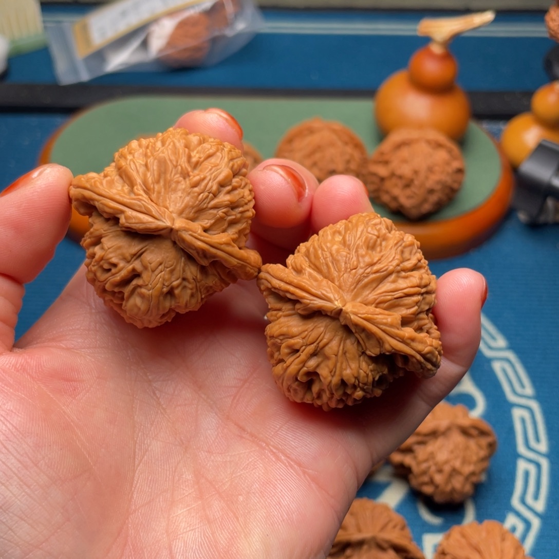 把件文玩核桃42全品白狮子