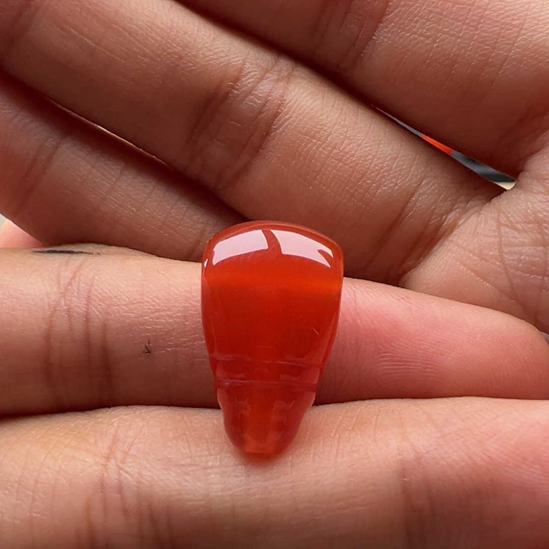 南红玛瑙三通12.0未镶嵌