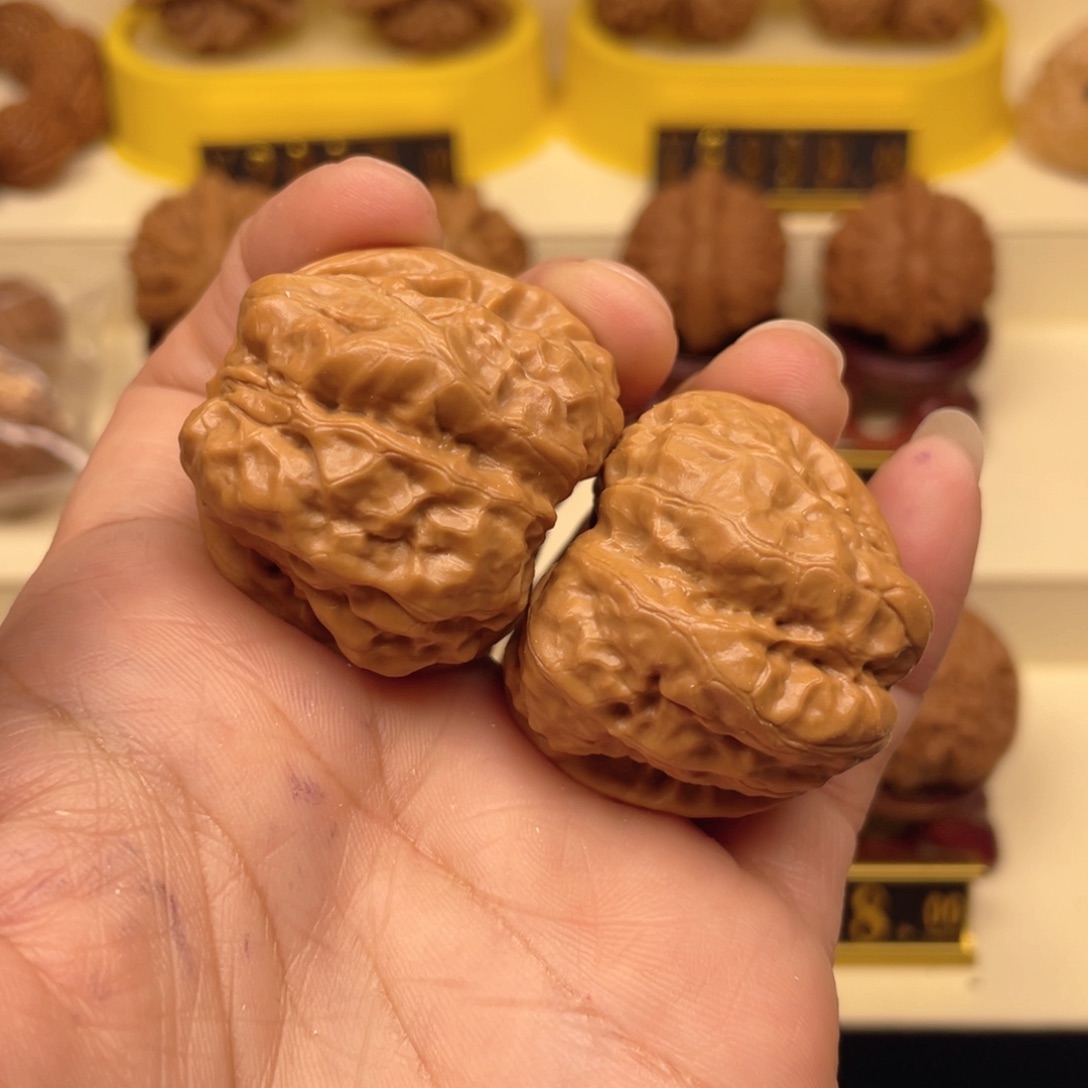 无***对把件文玩核桃开背蛙37