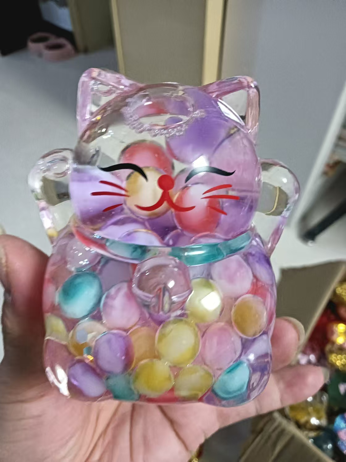 创意流沙大方块摆件家居桌面装饰品