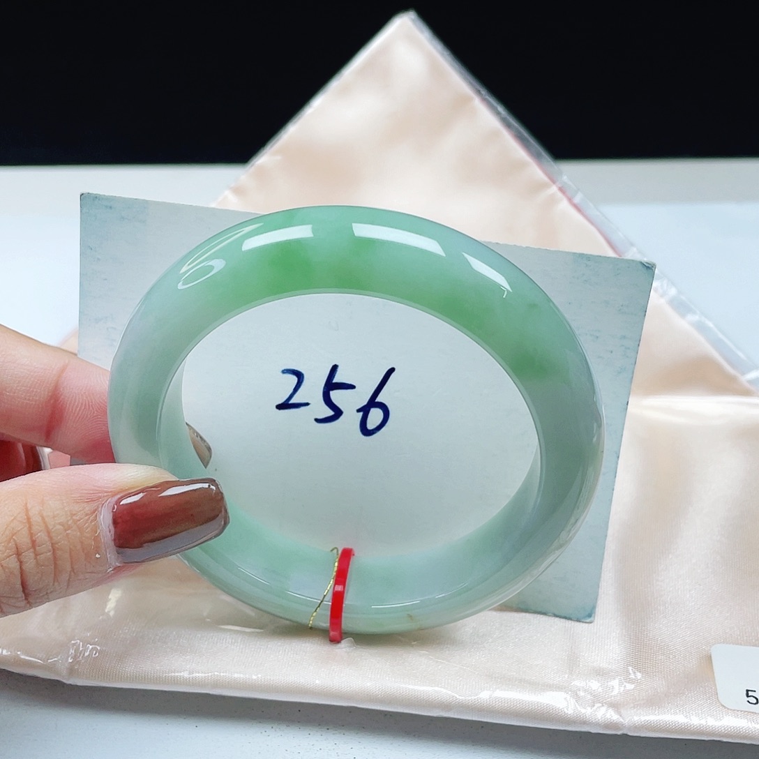 翡翠未镶嵌手镯 正圈54+