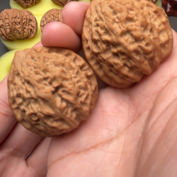 小***爸吊坠文玩核桃金牛38全