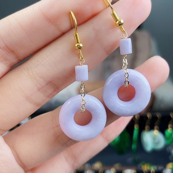 翡翠耳饰未镶嵌饰品