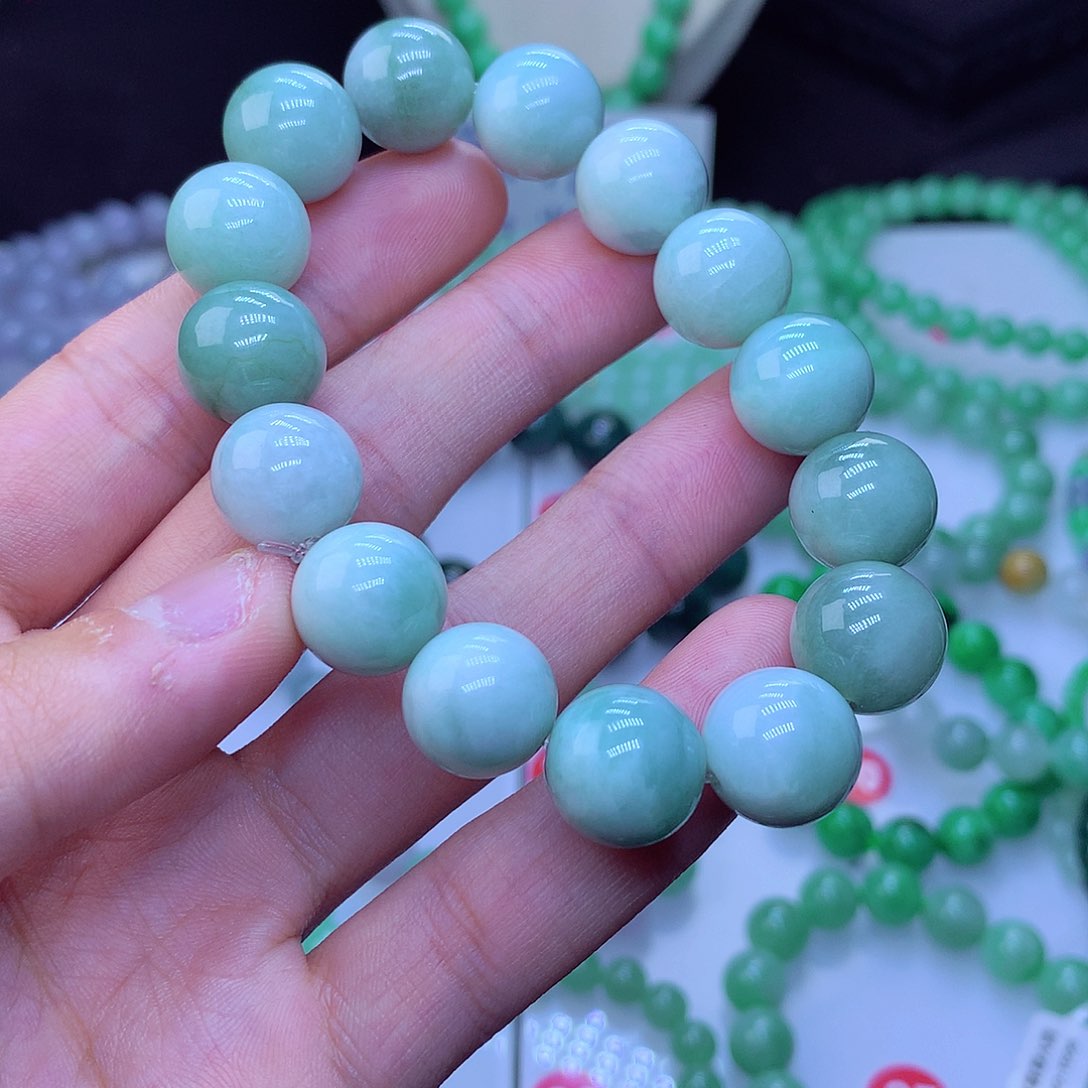 翡翠毛衣链未镶嵌13