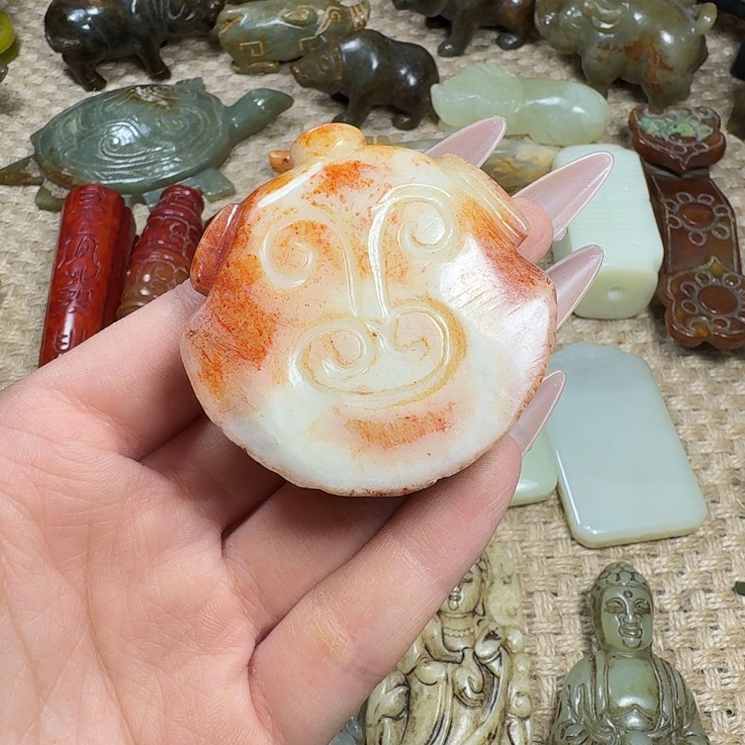 白玉菩提吊坠挂件