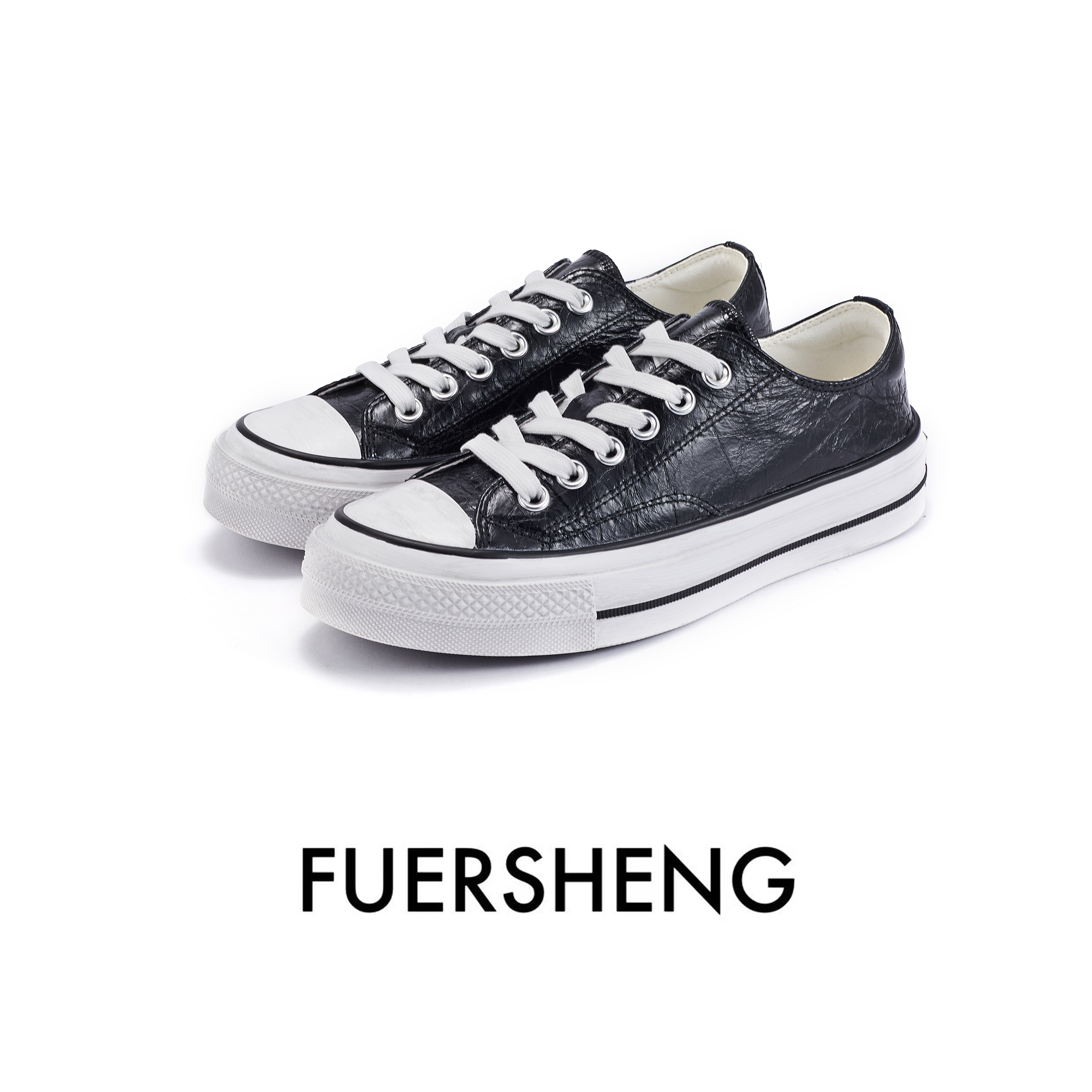 【银河星斗】FUERSHENG2025早春新款潮鞋百搭银色脏脏板鞋