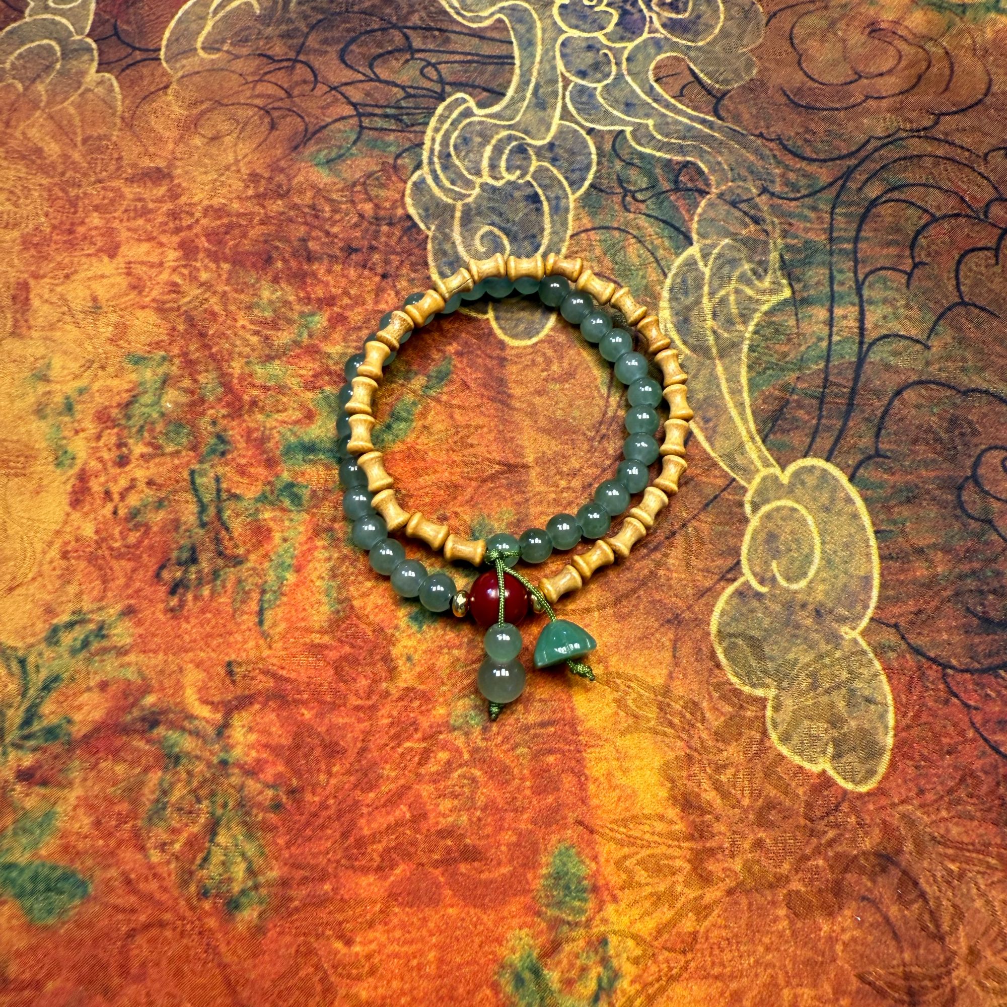 A054芭比檀双圈手串-无礼盒