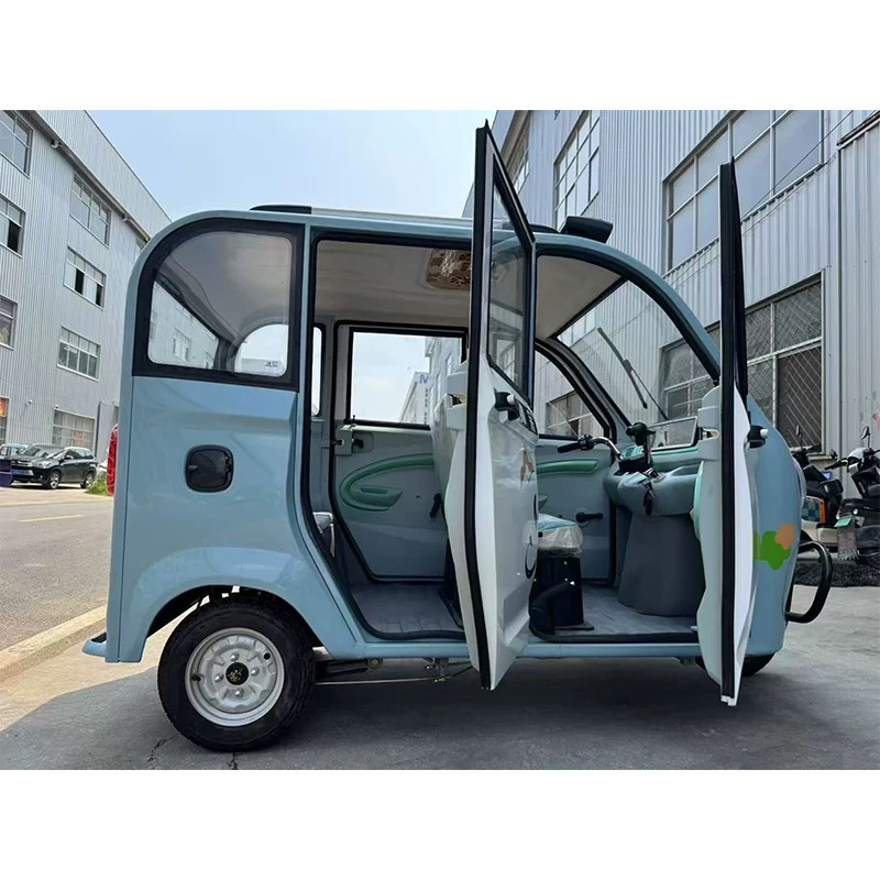 全封闭式电动三轮车家用带棚成人代步女性接送孩子老头国标电瓶车