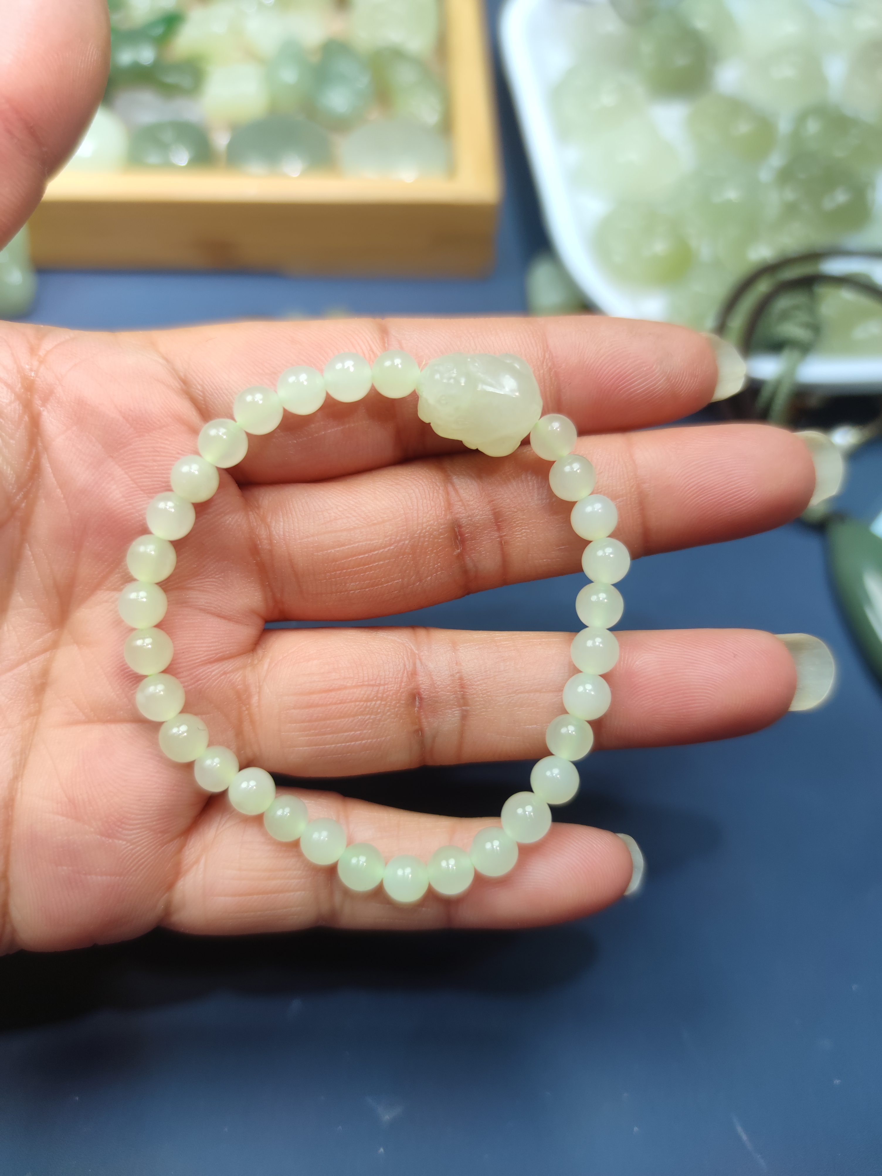 和田玉貔貅手串精品