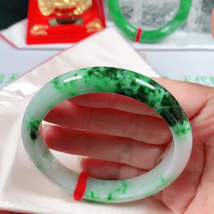 未镶嵌手镯翡翠 编号S1497 正圈59-60