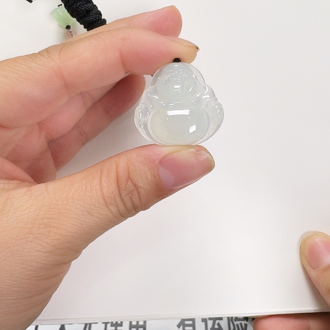 翡翠颈饰未镶嵌简****、佛公