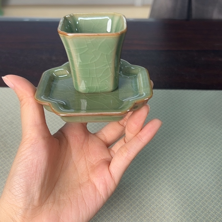 龙泉云间青瓷小米茶器
