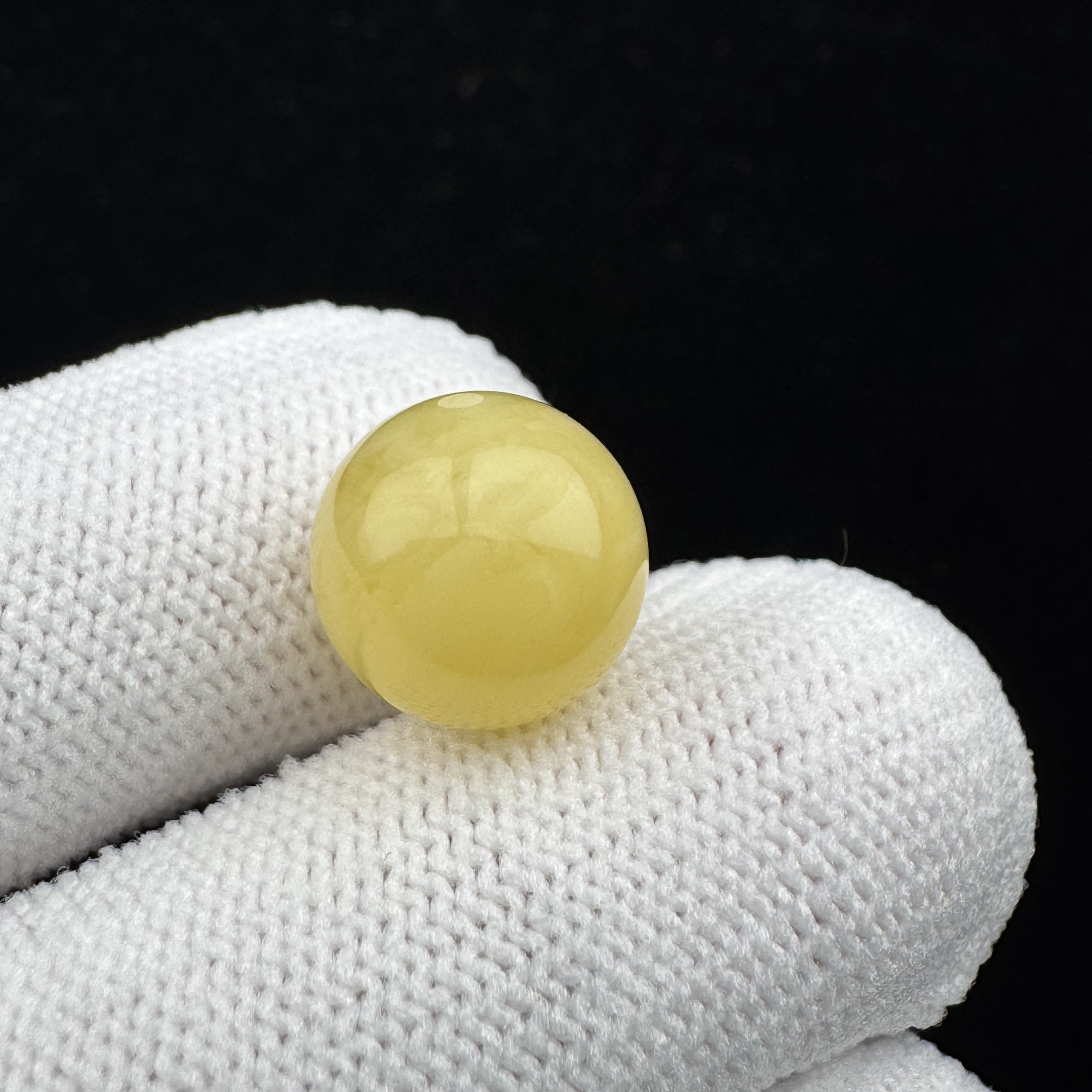 A2319天然原矿俄料蜜蜡 单珠 12mm支持复检