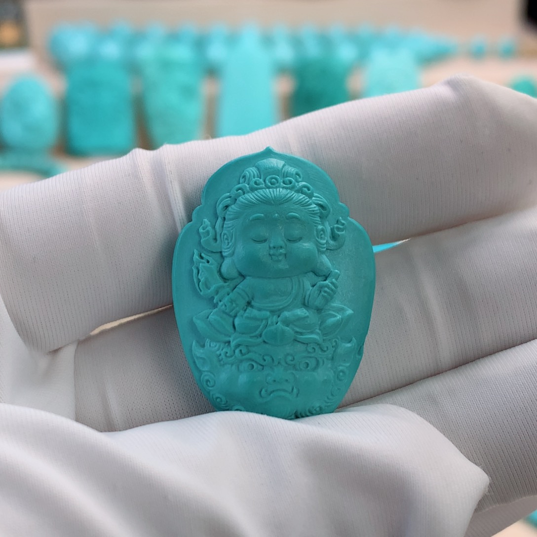 绿松石挂件未镶嵌