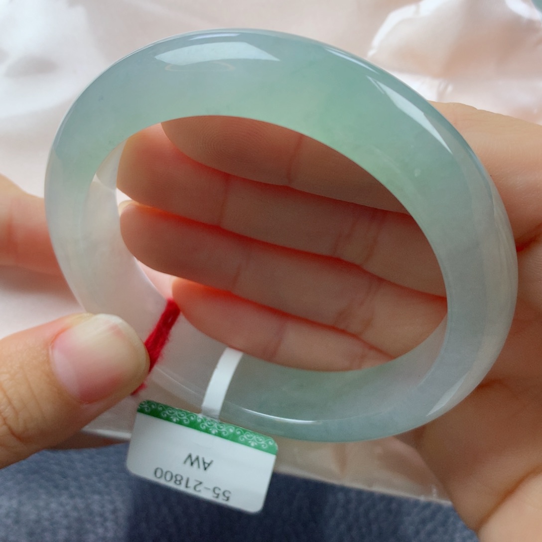 未镶嵌手镯翡翠缅甸天然翡翠A货55正