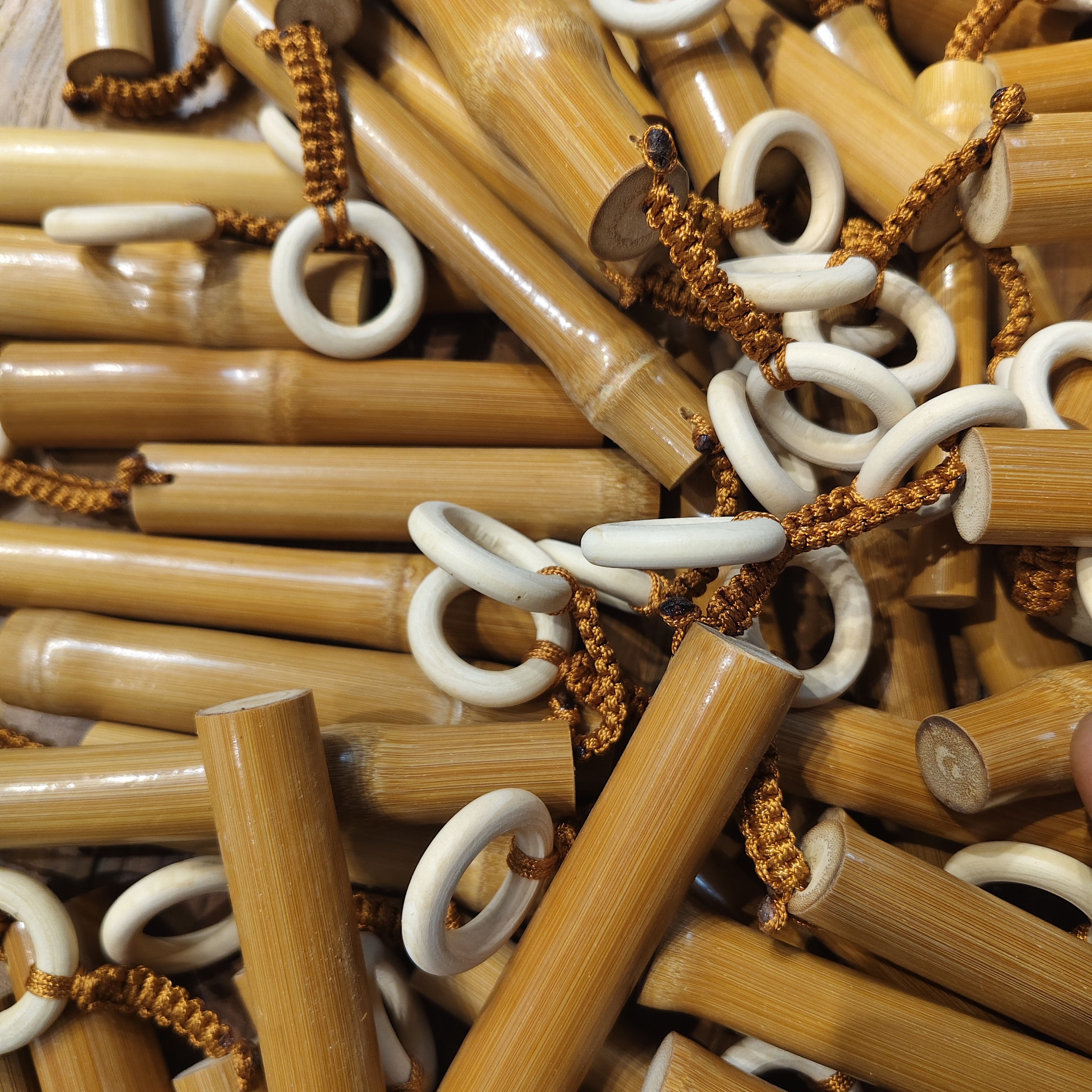 实心竹文玩手把件汽车钥匙配饰，改价链接