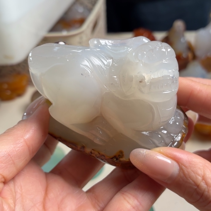 玛瑙/玉髓未镶嵌吊坠(不含链)