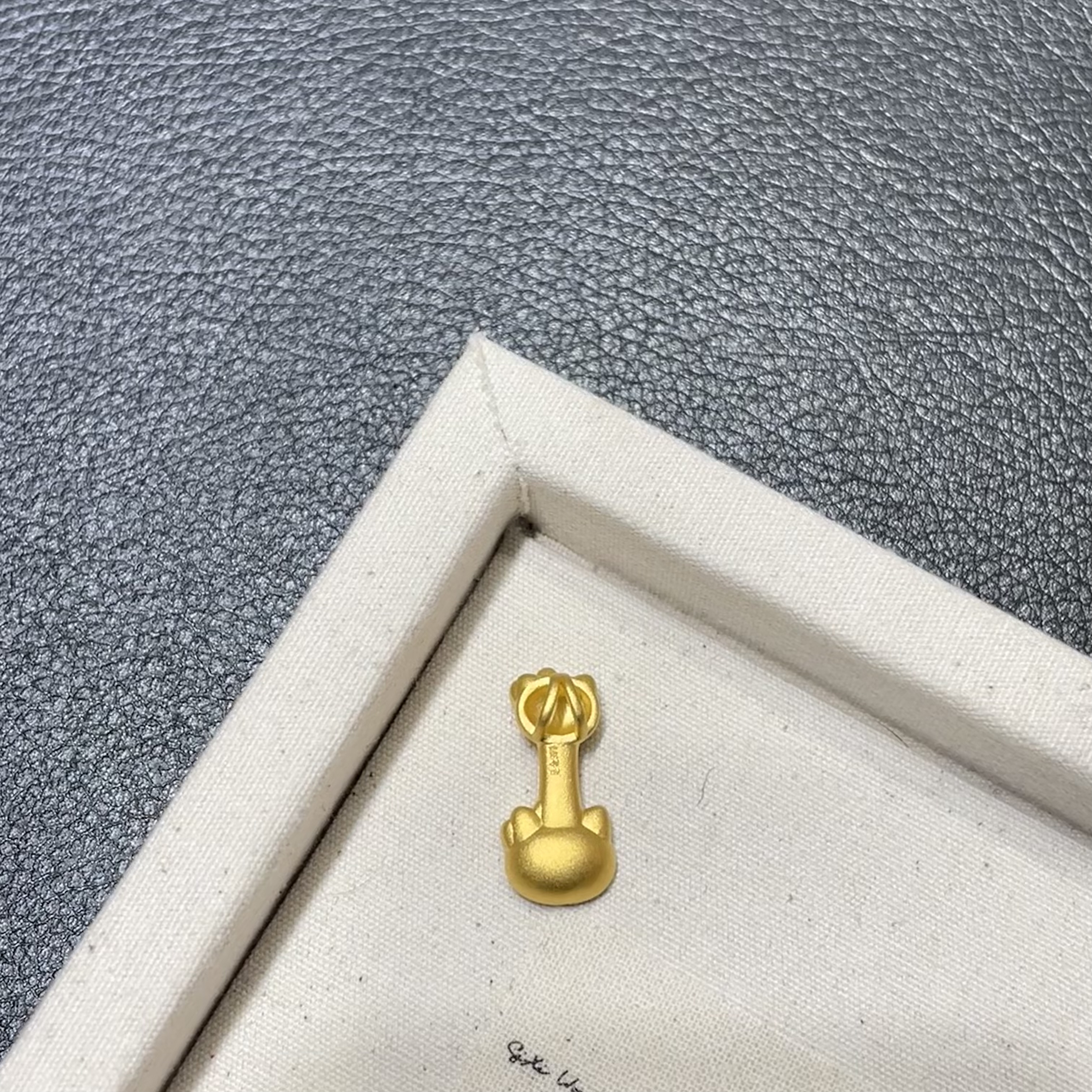 足金999双头kt勺子汤匙黄金提溜转运珠萌趣简约造型适合送女友