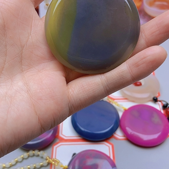 【闪购商品】玛瑙/玉髓珠宝半成品未镶嵌丁*吖
