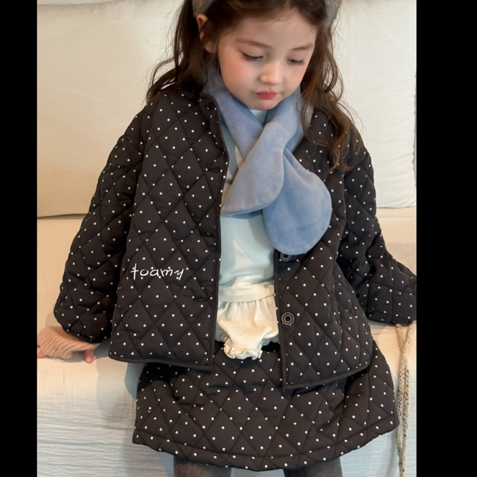泡泡芙韩系童装女宝秋冬厚外套，时尚穿搭扣号链接～无质量no退换