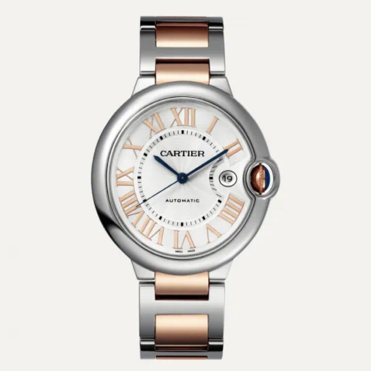 99新 Cartier/卡地亚 卡地亚蓝气球男表/42mm/间金/机械