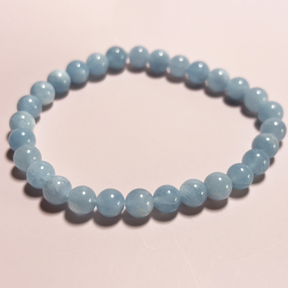 海蓝宝手串清新蓝色时尚百搭