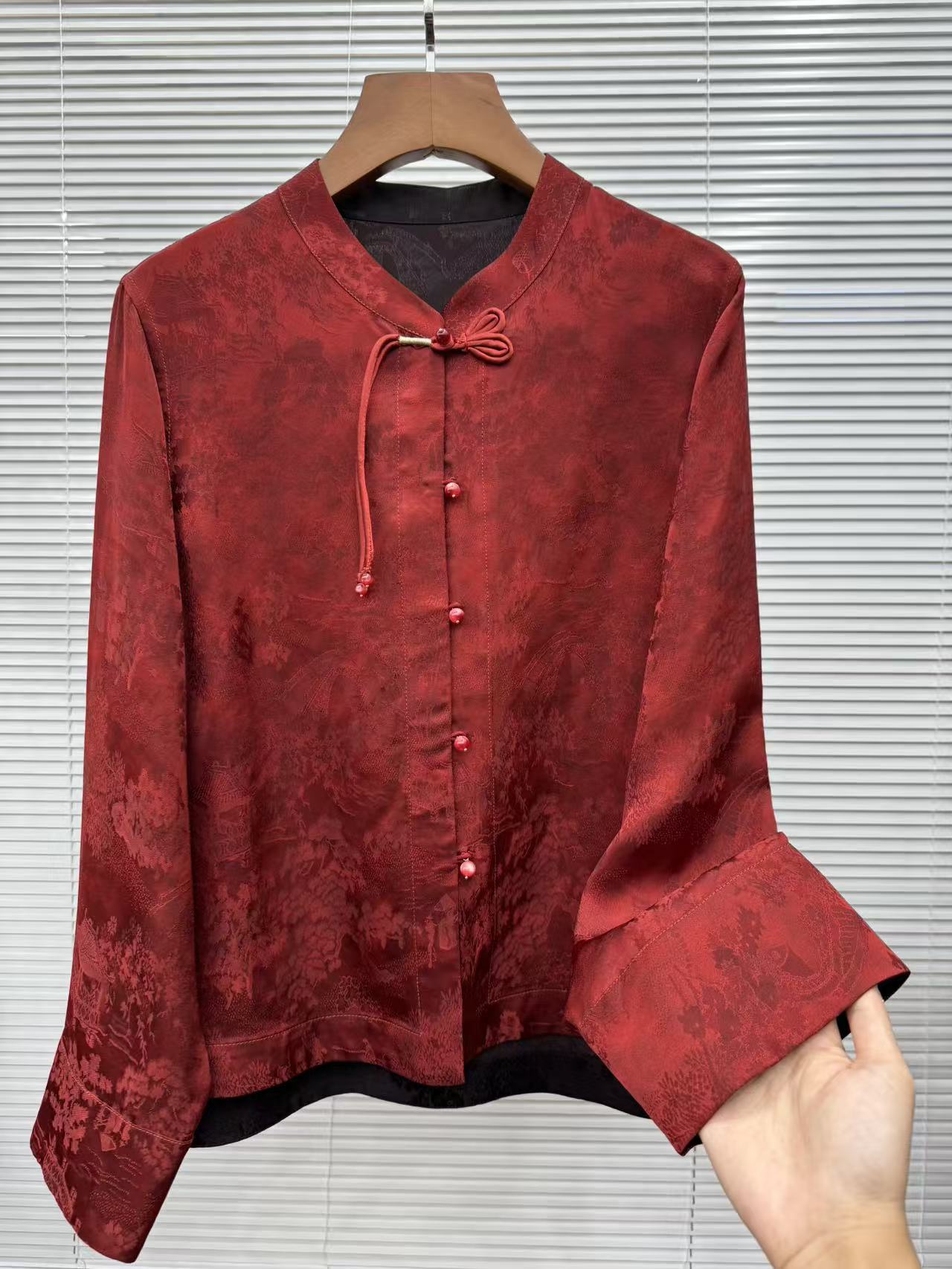 【锦意瑶花-外套】新中式国风双面双穿女士外套