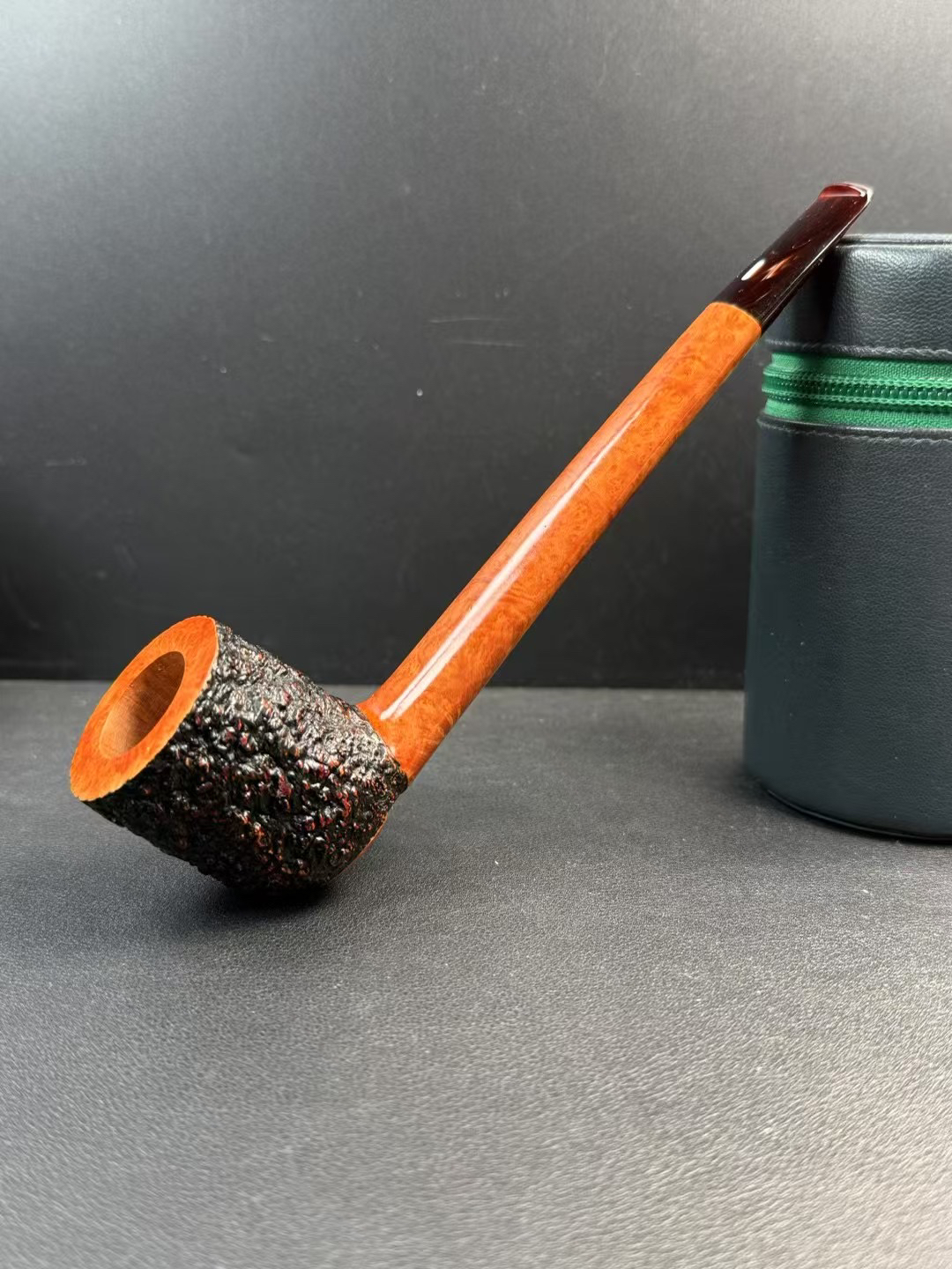 意大利卡斯特罗sea rock GGG手工石楠木烟斗 内径23斗深44.5长186