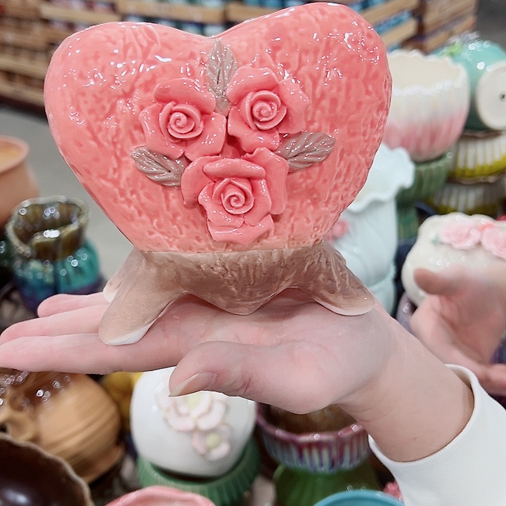 有孔，凑单福利满10元发货陶瓷多肉花盆！