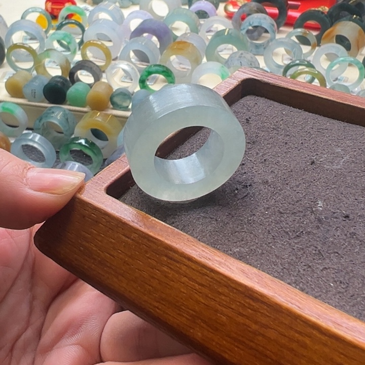 定制翡翠未镶嵌翡翠戒指13-22