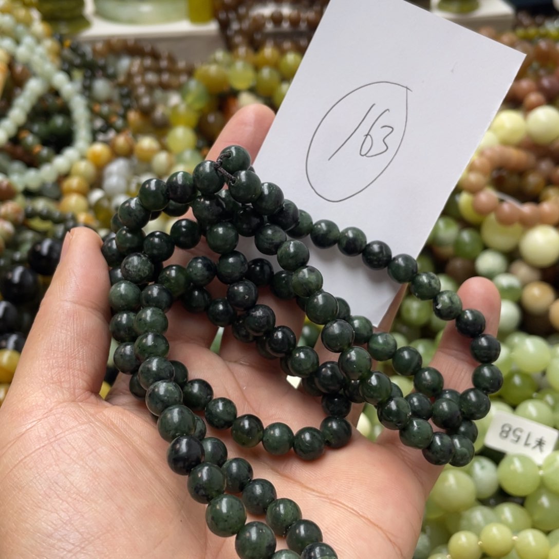 蛇纹石玉手链未镶嵌