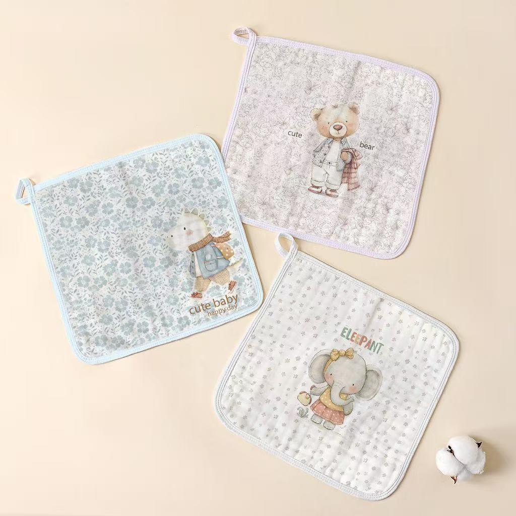 【贝瑞拉6层盒装方巾 】贝瑞拉方巾婴幼儿宝宝方巾口水巾方巾