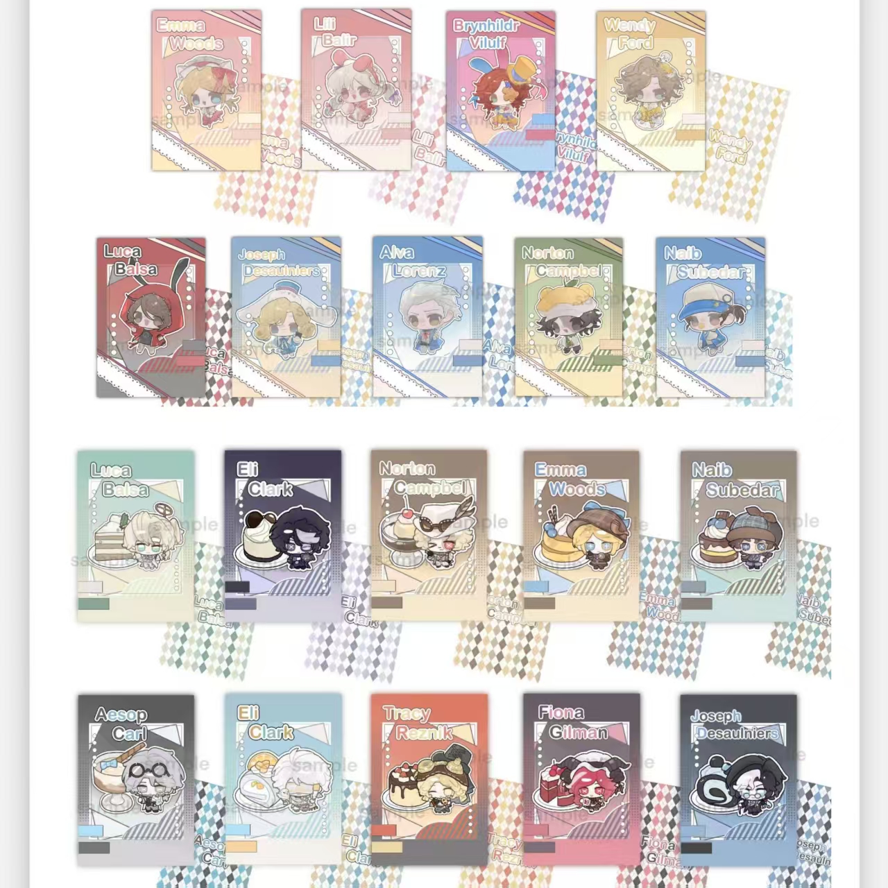 【拍一拆二】粒粒鸥系列拍立得 第五人格同人周边 主播代拆