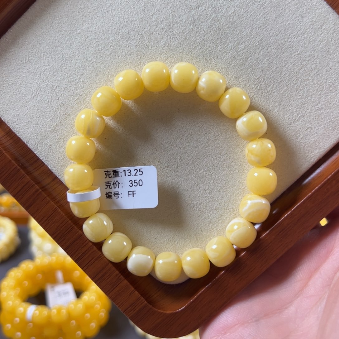 裸石蜜蜡未镶嵌10.3mm焦皮同料奶橘满蜡老型ff