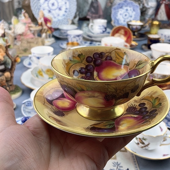 中古欧瓷瓷器小房子