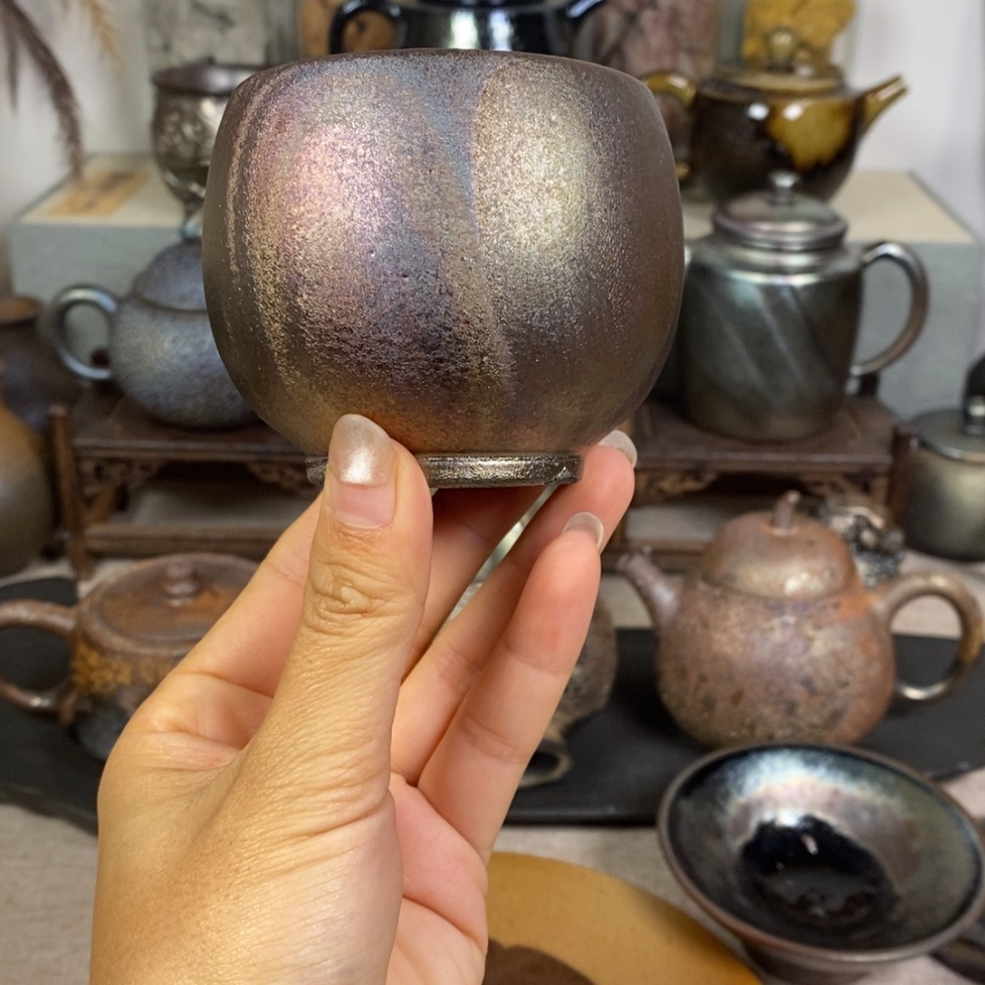 乌***鸡建水紫陶柴烧主人杯