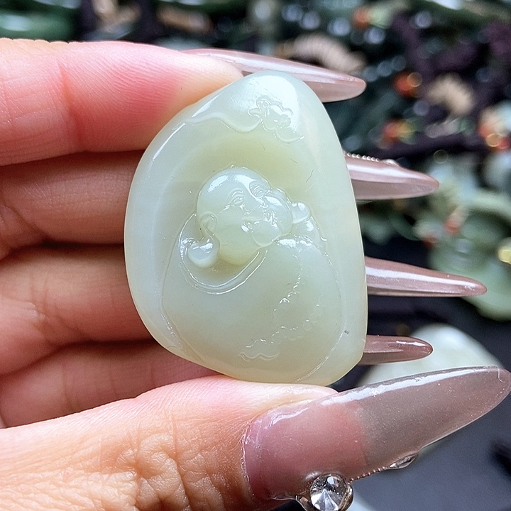 和田玉颈饰未镶嵌