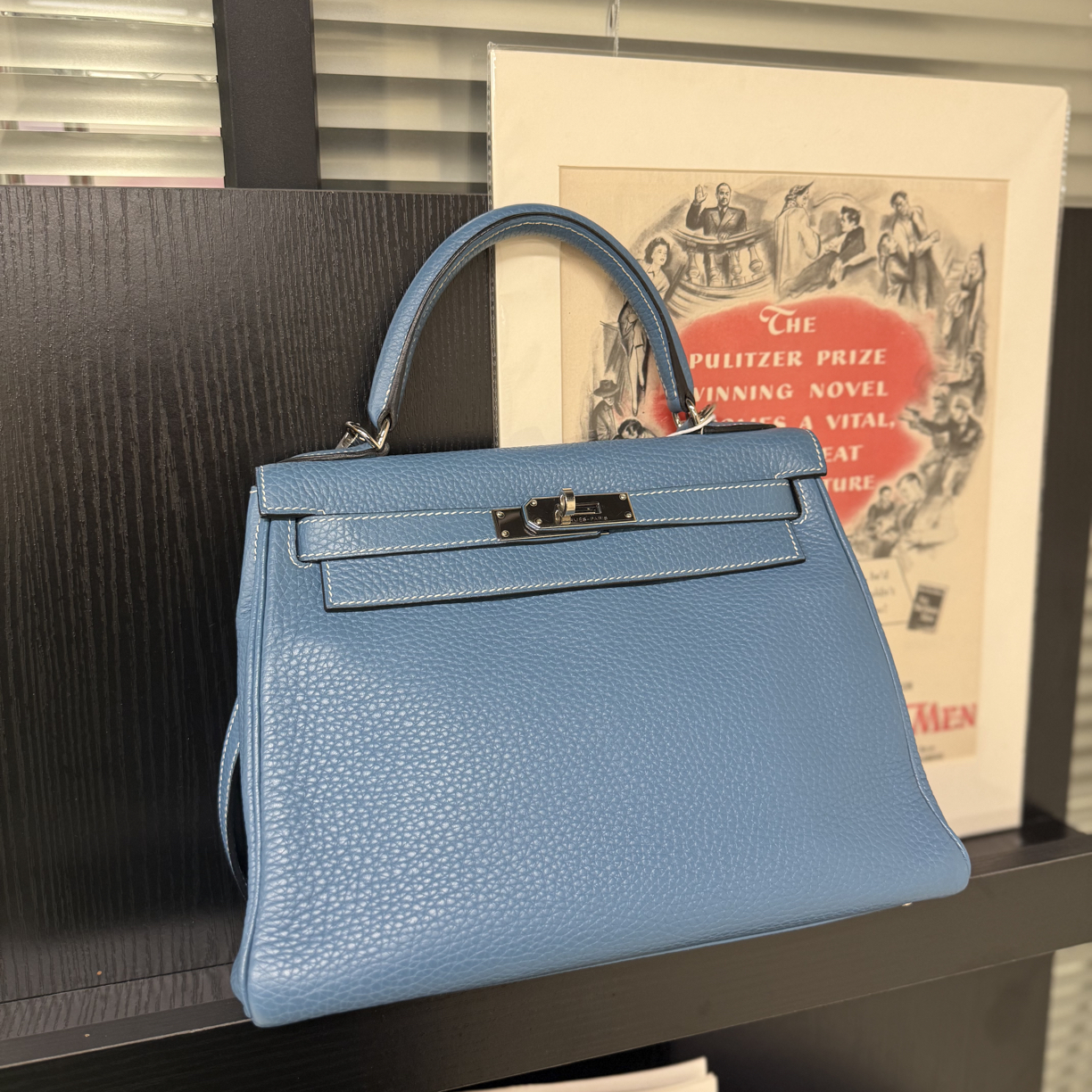 95新 Hermes/爱马仕 无锁具牛仔蓝 28底06年爱马仕6380全款63800